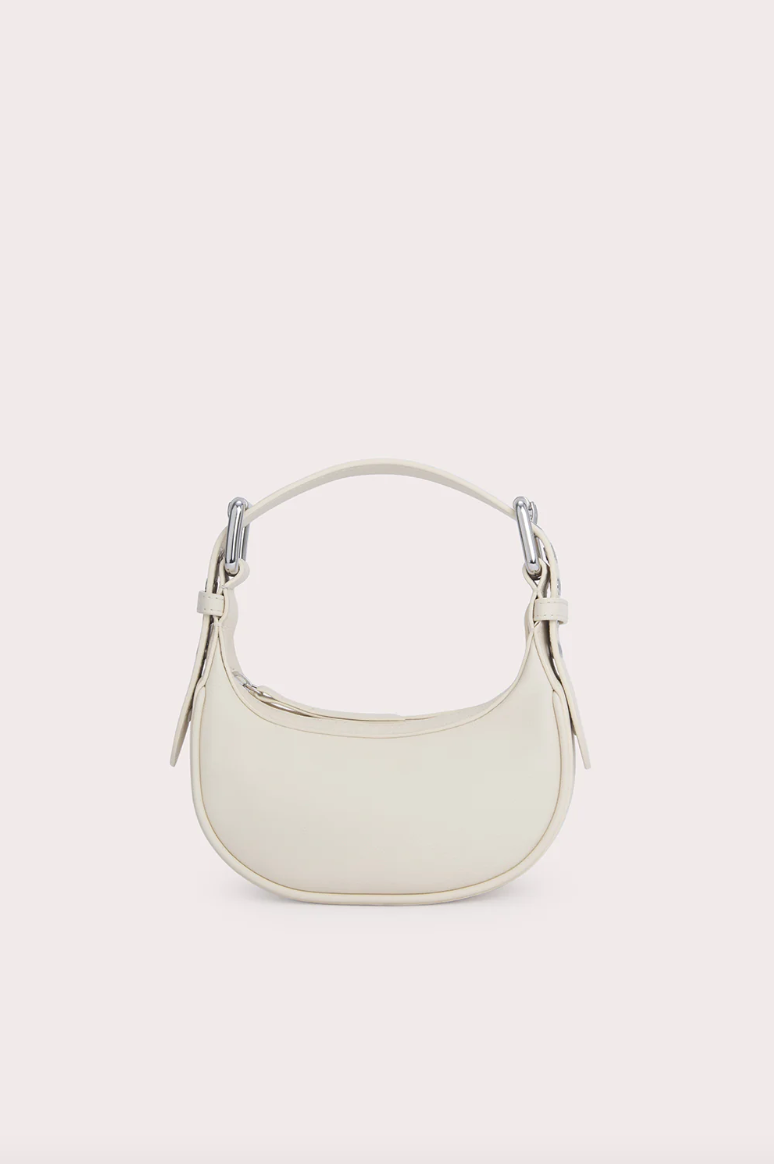BY FAR Mini Soho Cream Nappa Leather Bag – The Haute Online