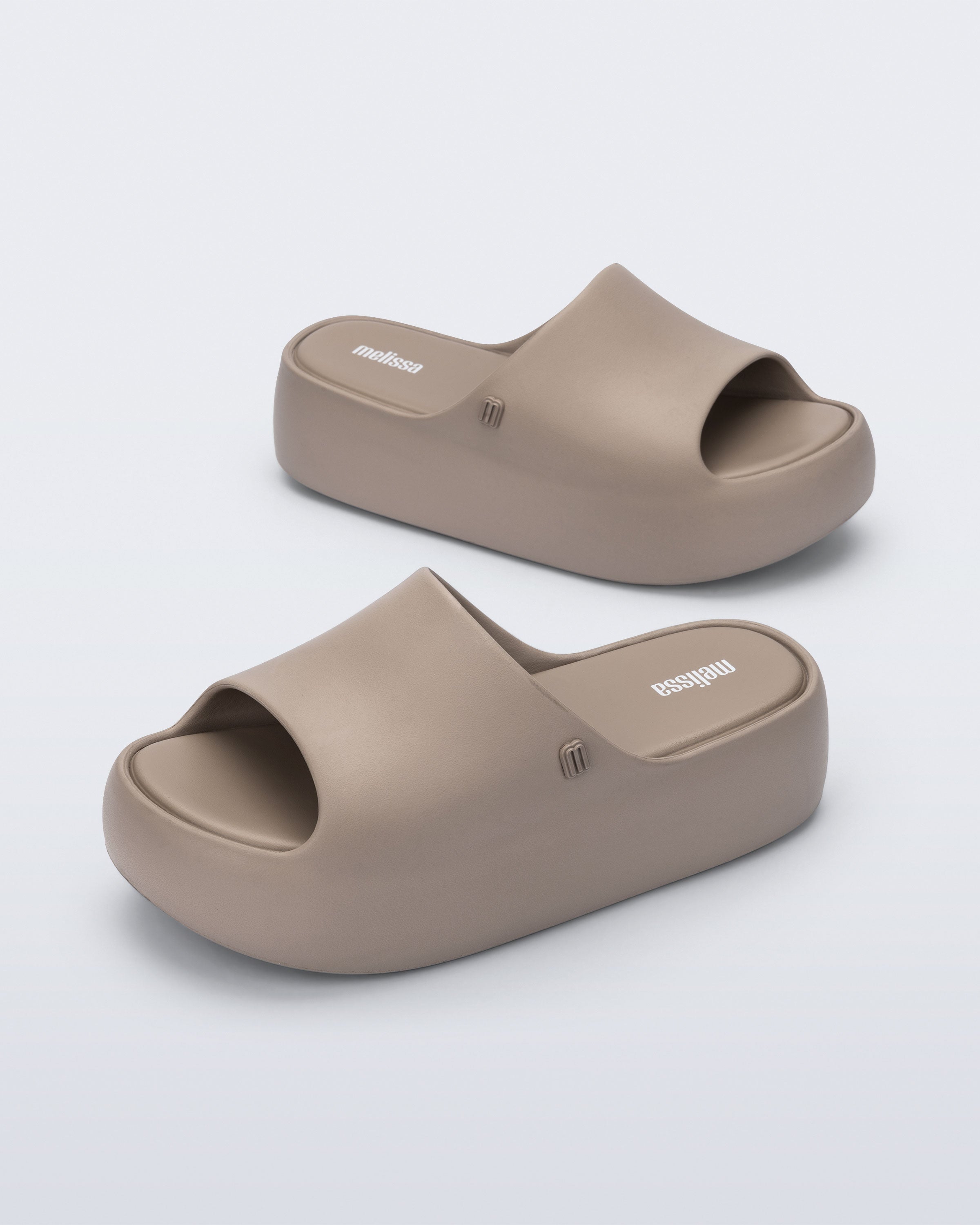 Melissa Free Platform Slide - Dark Beige