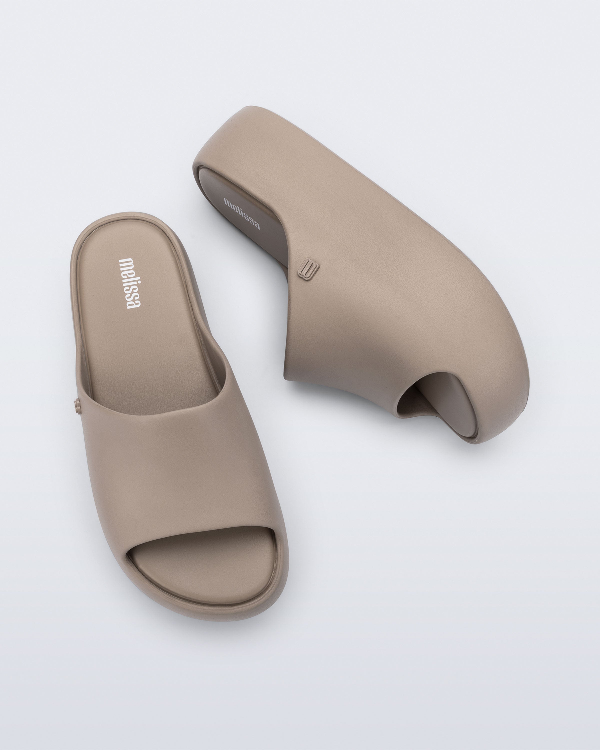 Melissa Free Platform Slide - Dark Beige