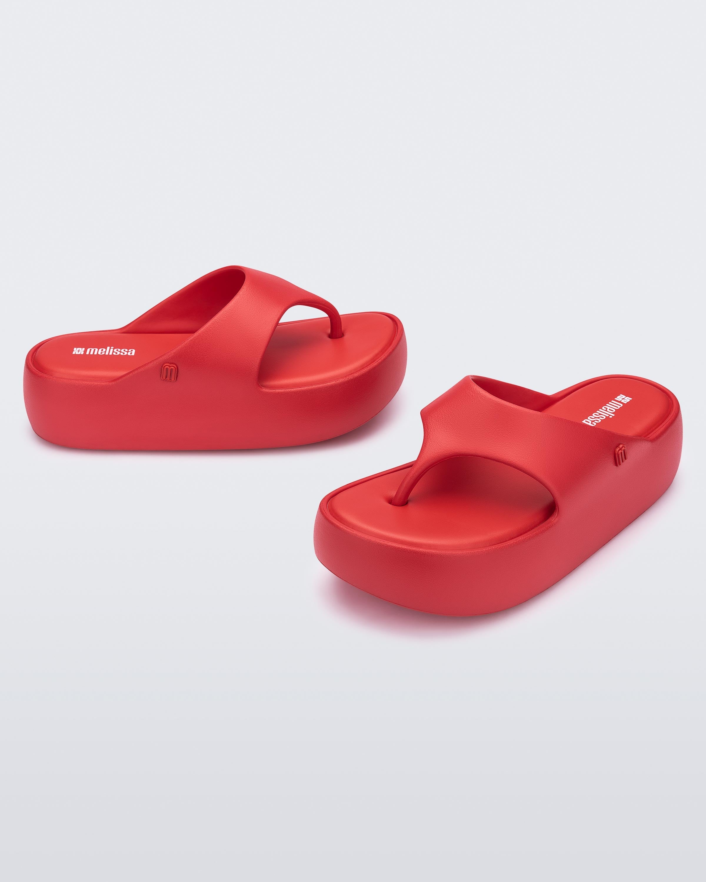 MELISSA FREE PLATFORM THONG - RED