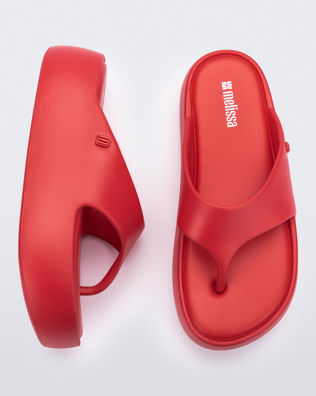 MELISSA FREE PLATFORM THONG - RED