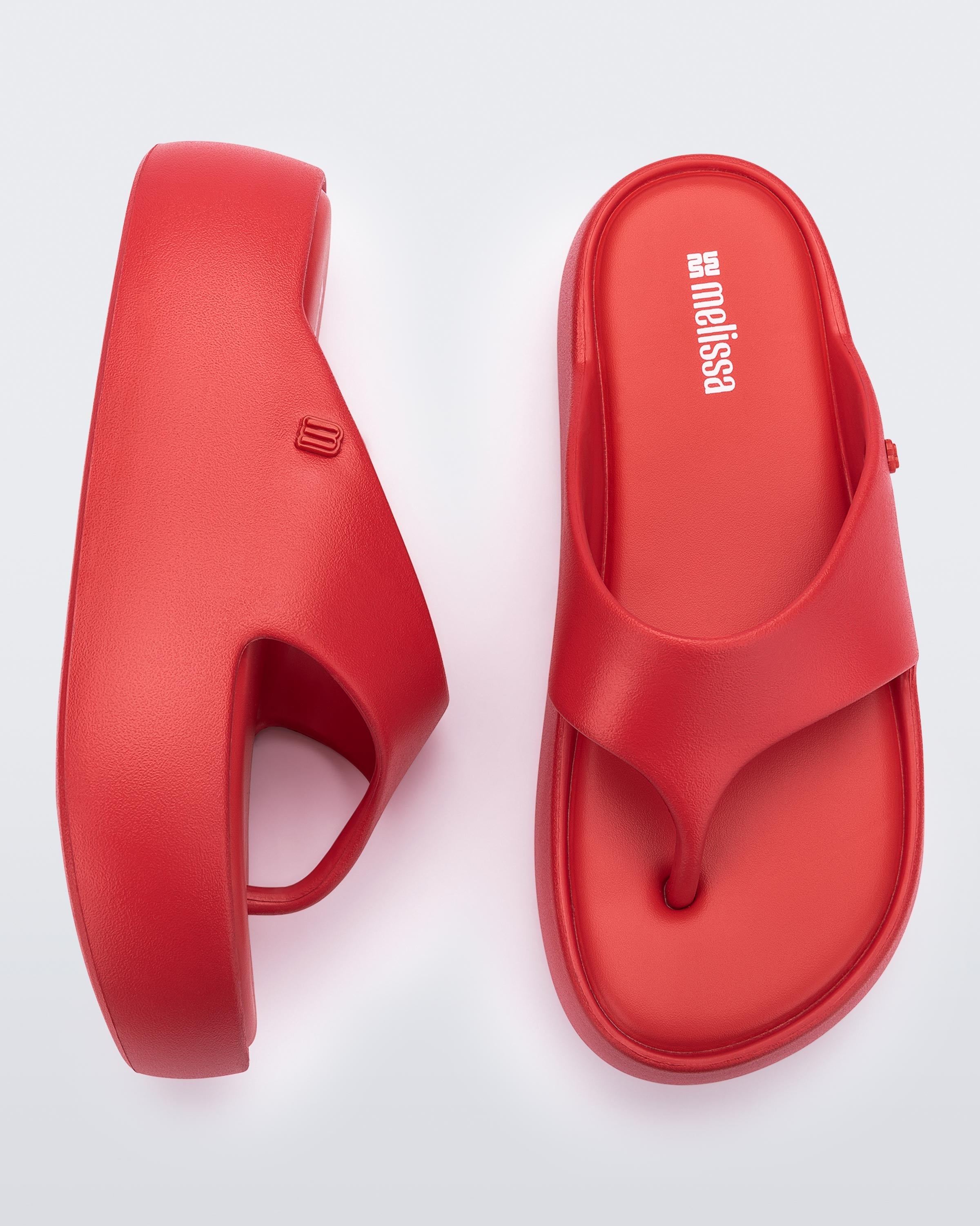 MELISSA FREE PLATFORM THONG - RED