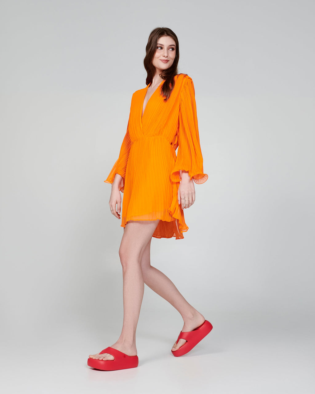 MELISSA FREE PLATFORM THONG - RED