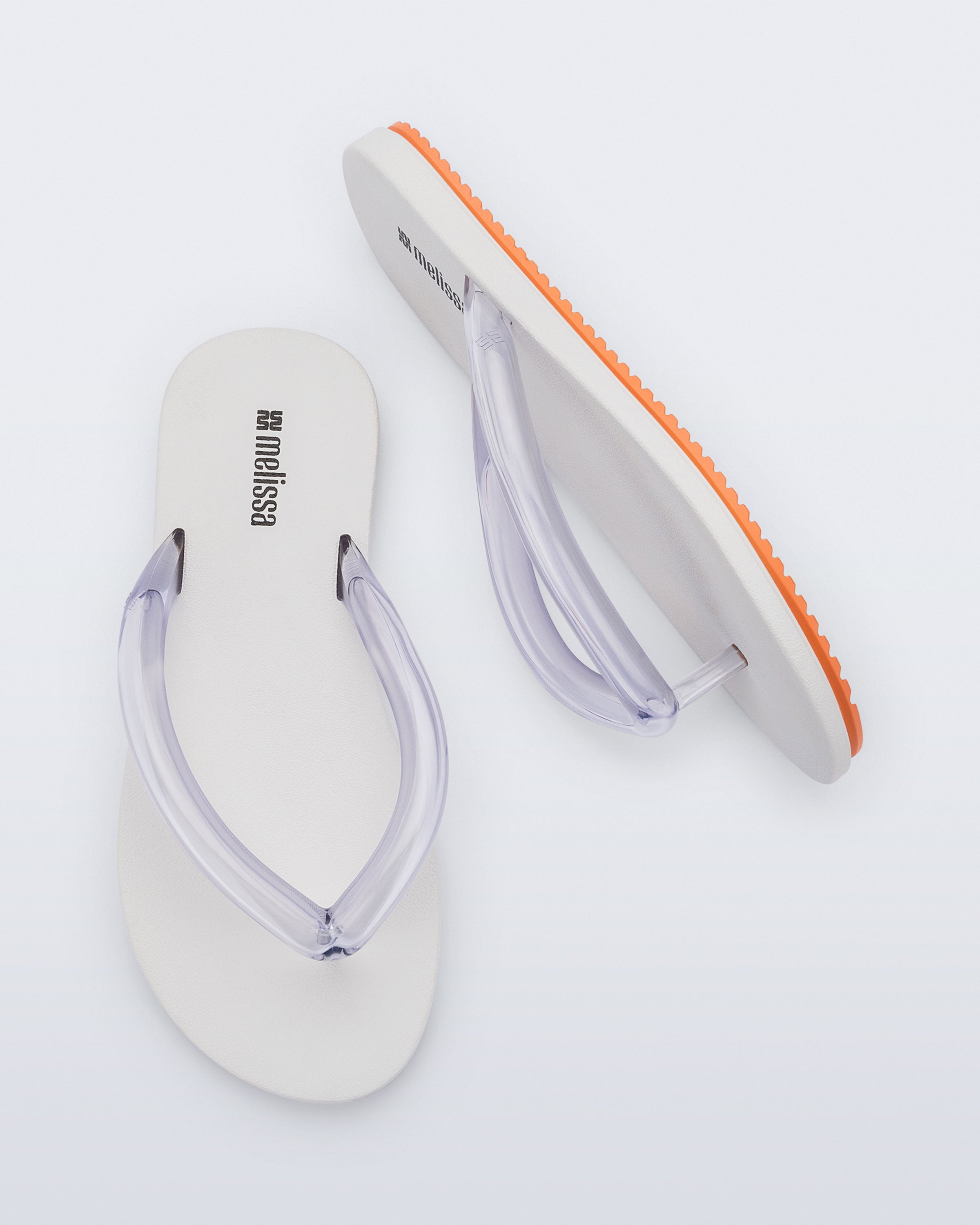 Melissa Flip Flop Air Flow White Orange