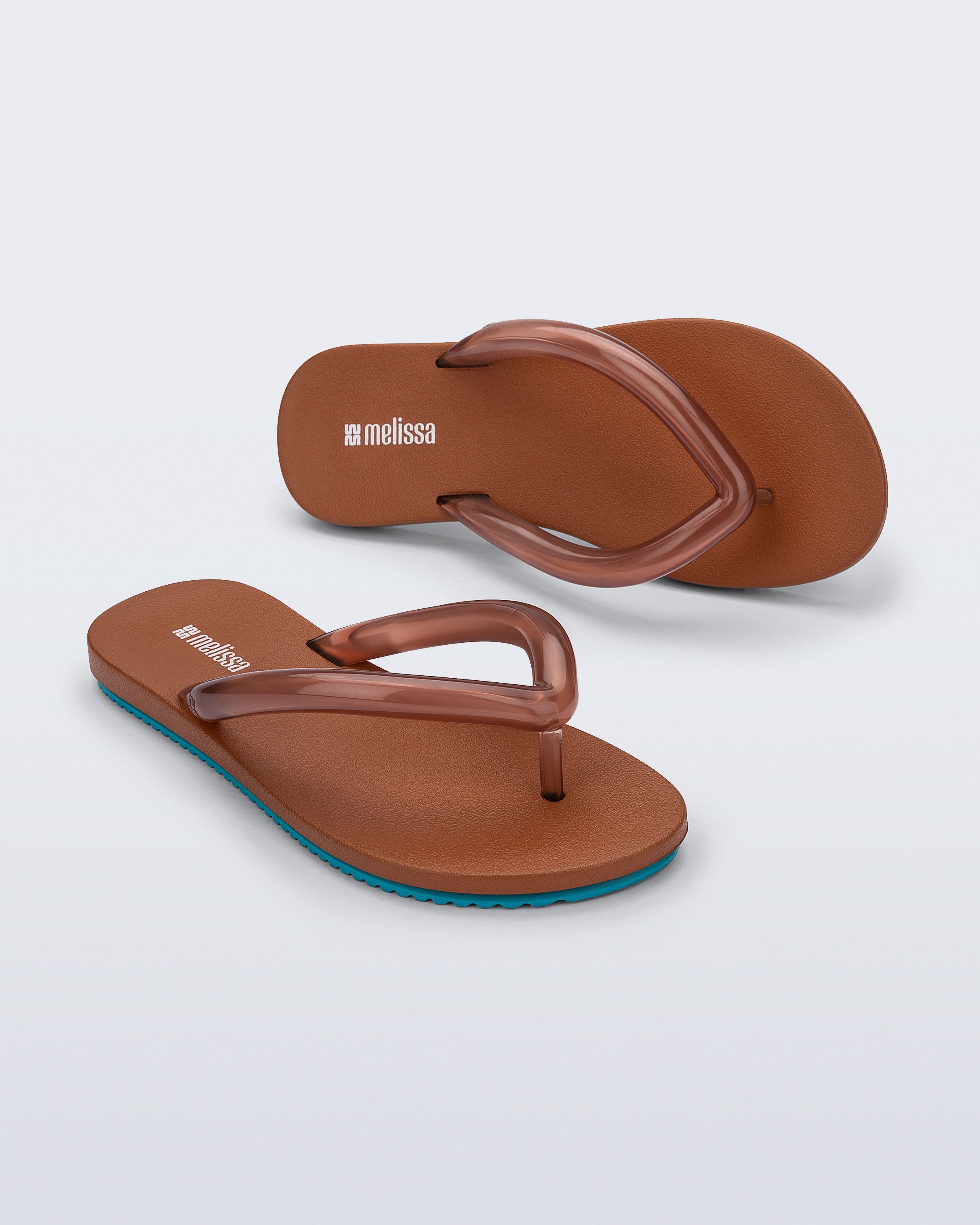 Melissa Flip Flop Air Flow Brown Blue