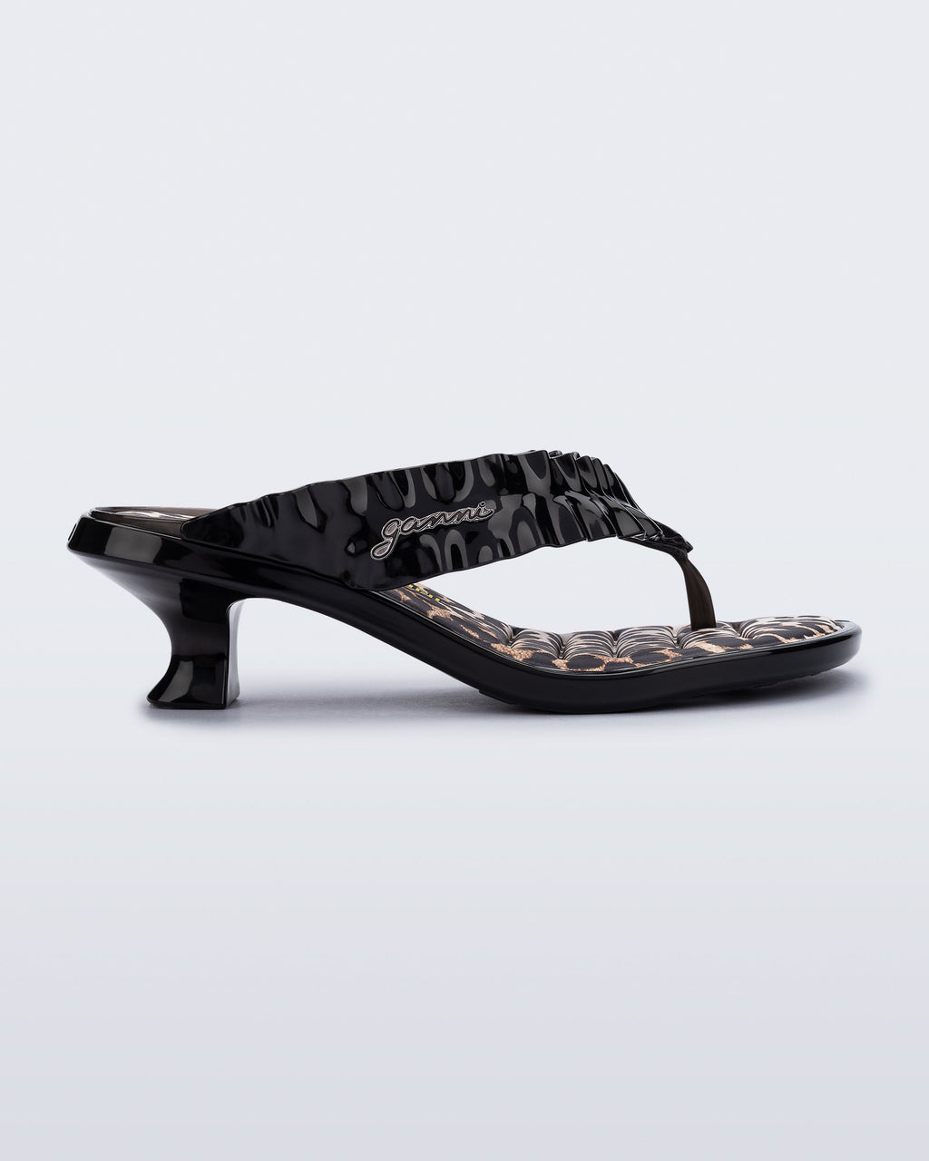 MELISSA THONG KITTEN HEEL + GANNI