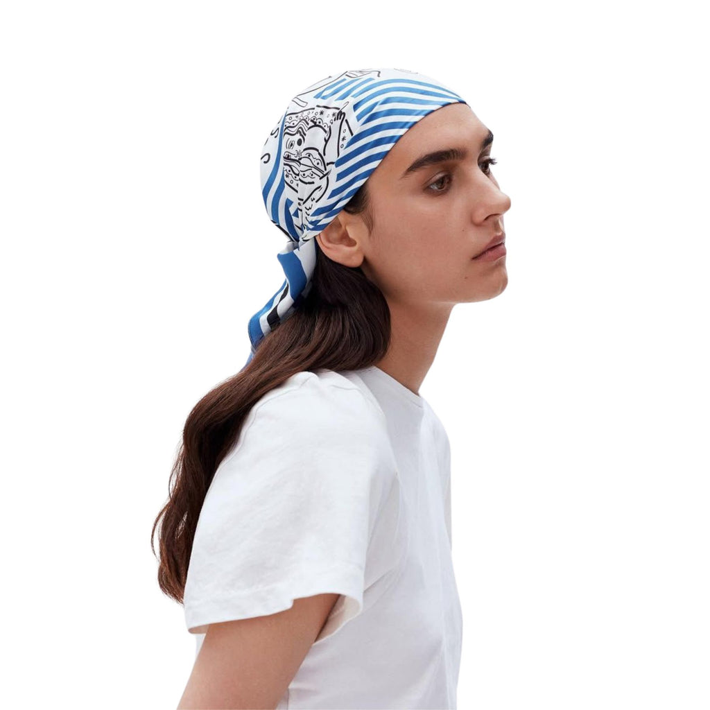 Gunia Project Silk Scarf with Mermaids