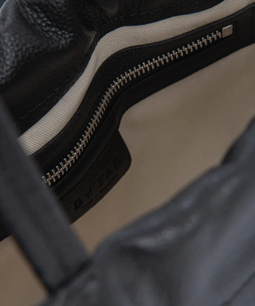 BY FAR Malmo Black Small Grain Calf Leather