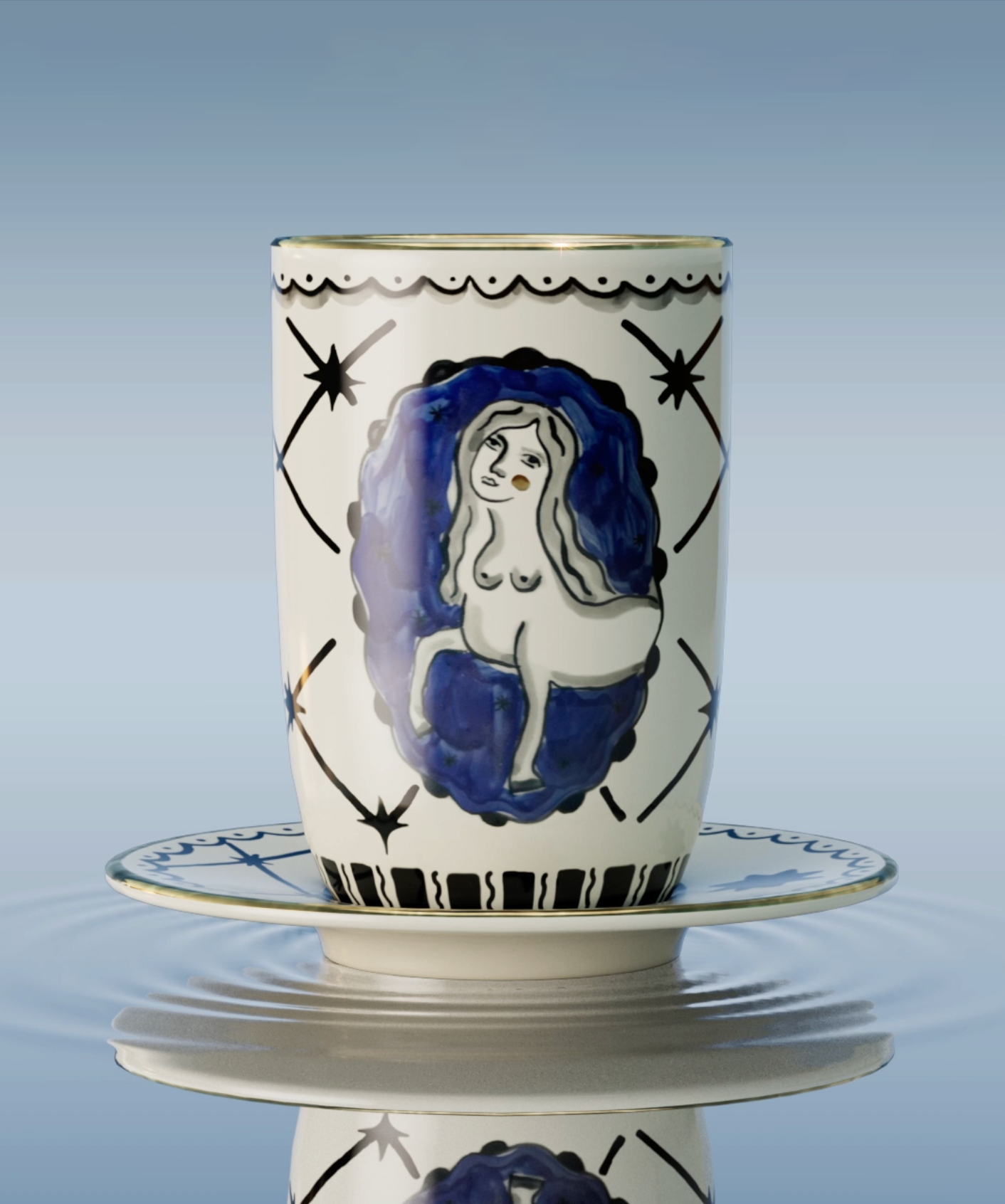 Gunia Project Ceramic Cup and Saucer