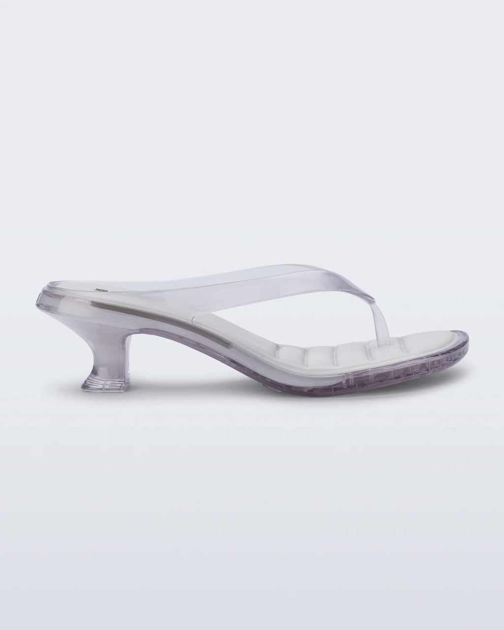 Melissa Thong Kitten Heel - Clear