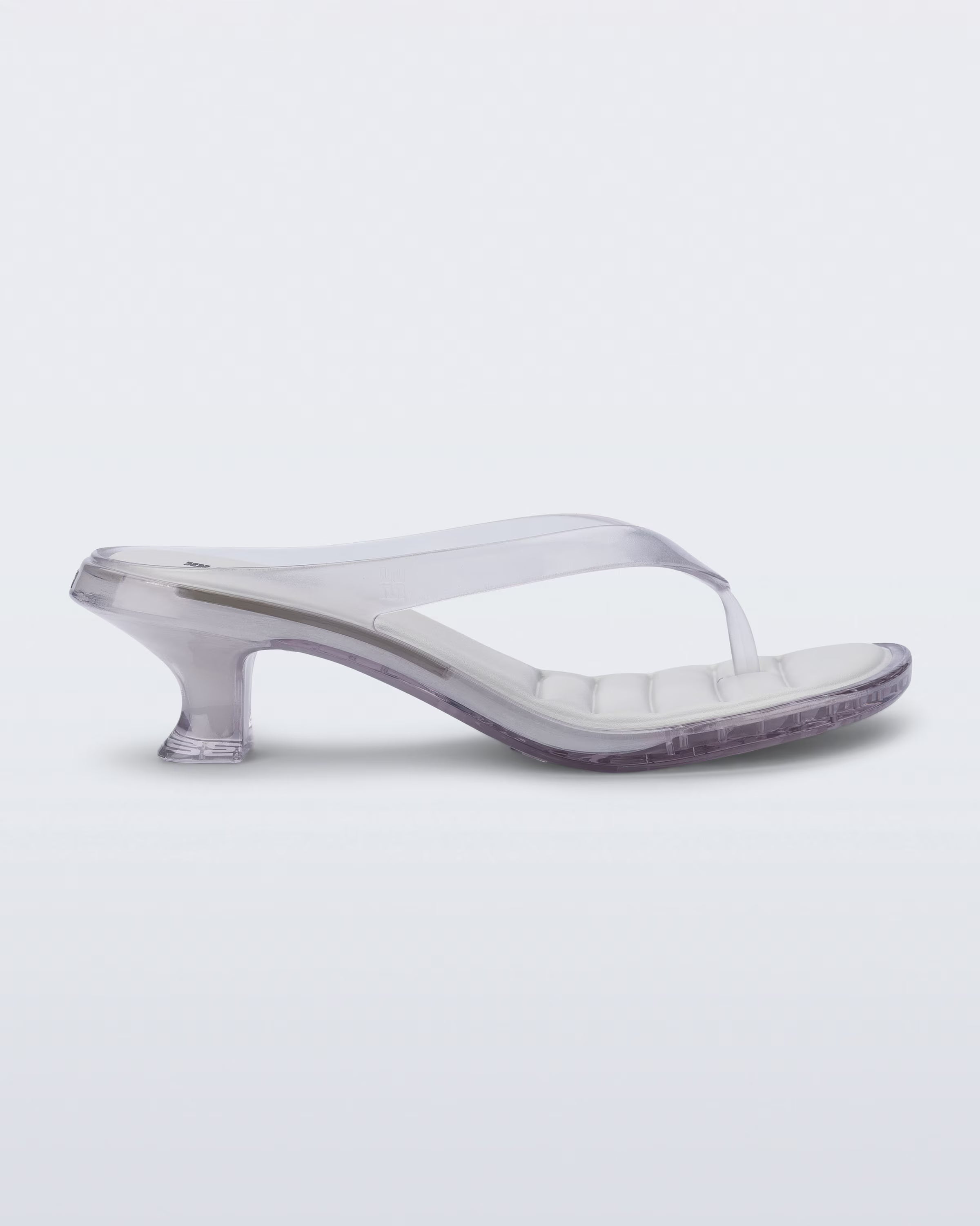 Melissa Thong Kitten Heel - Clear