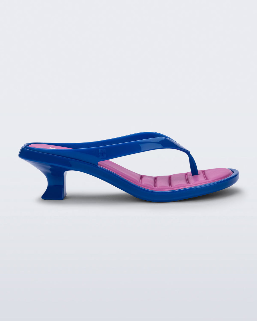 Melissa Thong Kitten Heel  Blue