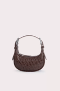 By Far Mini Soho Sequoia Circular Croco Embossed Leather