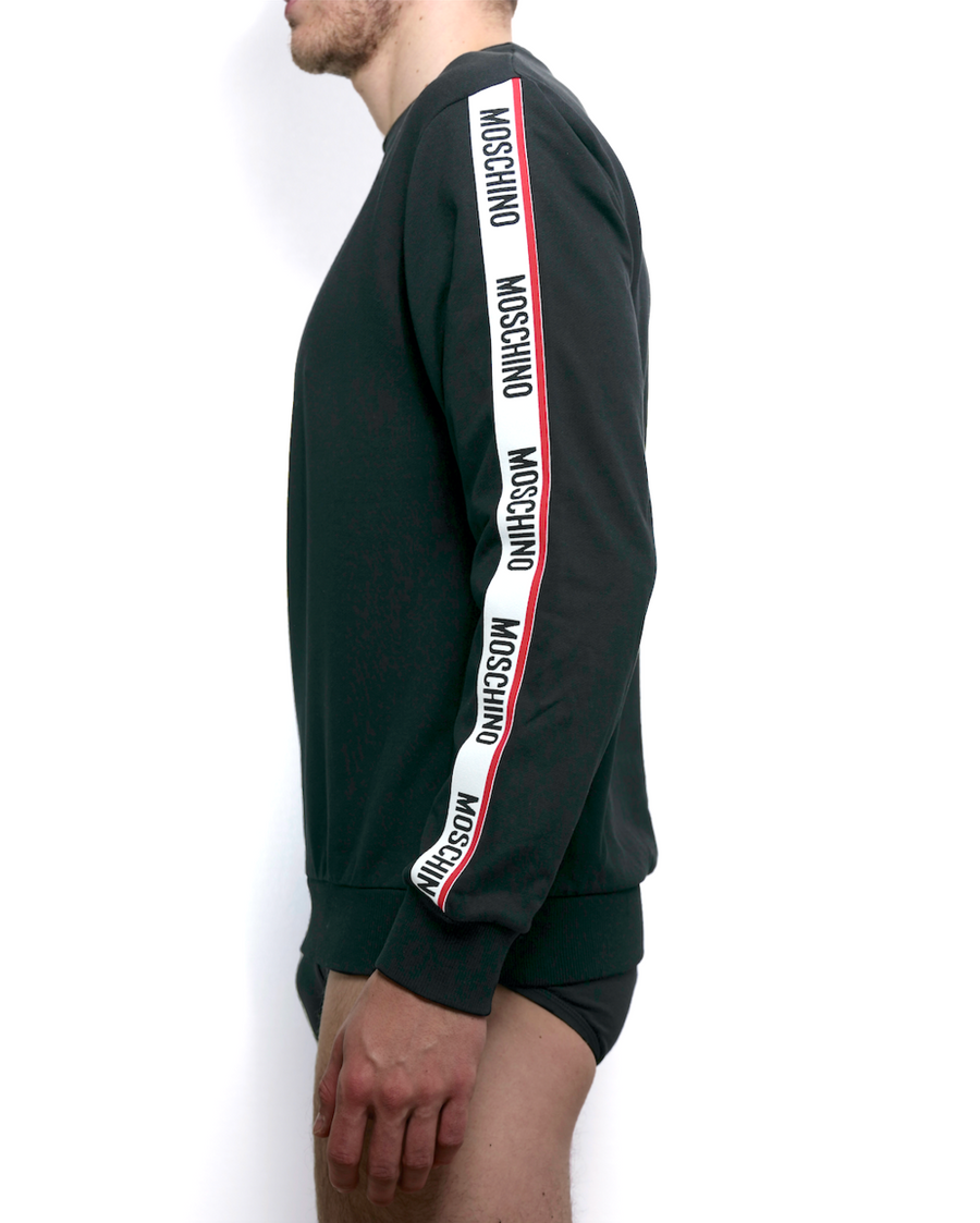 Moschino tape logo sweatshirt hotsell